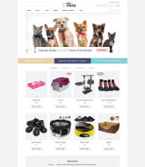OpenCart шаблон сайта товаров для животных "Мой питомец"