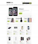 "Мобильные телефоны" шаблон сайта магазина на Opencart