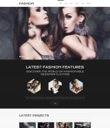 Шаблон сайта дизайнерской моды, модельного агентства