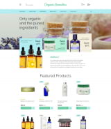 "Органическая косметика" шаблон сайта натуральной косметики