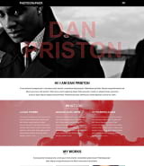 Photographer Portfolio Параллакс Muse шаблон