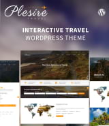"Путешествия и туры" интерактивный шаблон Wordpress