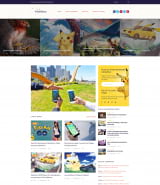 "Pokemania" шаблон сайта по игре PokemonGO для WordPress