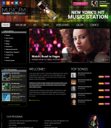 "Radio Music FM" шаблон сайта радиостанции Joomla v3.5
