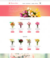 Шаблон интернет-магазина цветов на OpenCart с адаптивным дизайном
