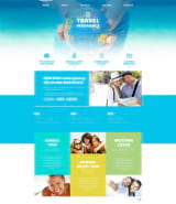 "Страхование путешествий" шаблон сайта по страхованию