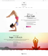 "Шанти" шаблон сайта студии йоги или тренера по йоге