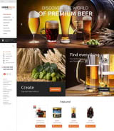 Шаблон магазина пива OpenCart адаптивный