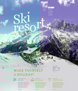 Skiing Muse шаблон