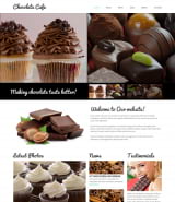 Шаблон сайта "Шоколадное кафе" для Joomla
