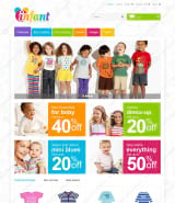 Шаблон сайта товаров для детей и младенцев "Детство"