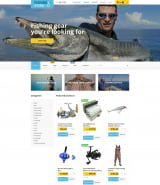 "Все для рыбалки" шаблон сайта рыболовного магазина