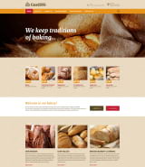 "Домашний хлеб" html шаблон сайта пекарни