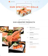 "Sushi Bar" адаптивный шаблон для суши бара