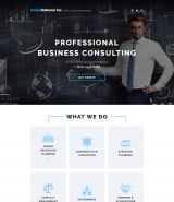 Landing page "Профессиональный бизнес консалтинг"