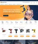 Шаблон магазина инструментов для PrestaShop "Molotok - Power Tools"
