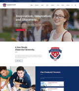 HTML шаблон образовательного сайта "Университет"
