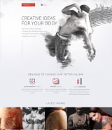 "Creative Body Style" HTML шаблон сайта тату-салона