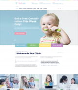 "Детская стоматология" шаблон сайта детской зубной клиники