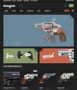 Шаблон магазина оружия на базе WooCommerce для Wordpress
