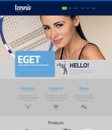 "Мой стиль - теннис" шаблон сайта Wordpress