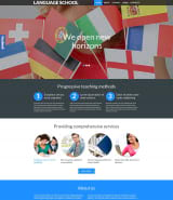 Готовый шаблон сайта школы иностранных языков для Wordpress
