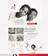 Шаблон сайта на тему благотворительность "Открытое сердце"