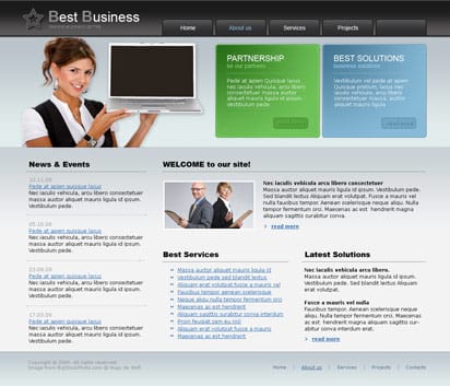 "Best business" шаблон сайта
