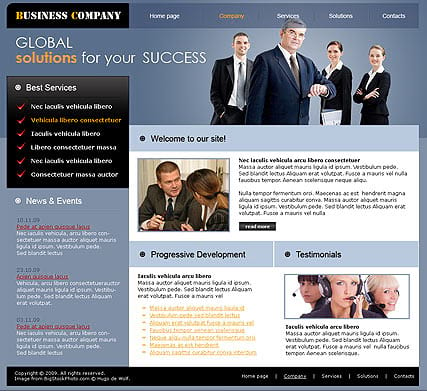 "Business Company" шаблон сайта