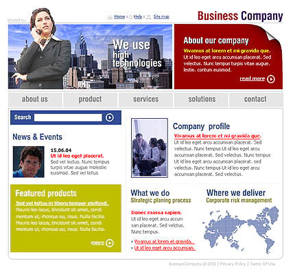 "Business consulting" шаблон сайта