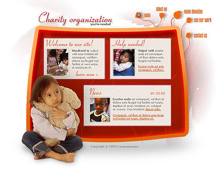 "Charity" шаблон сайта