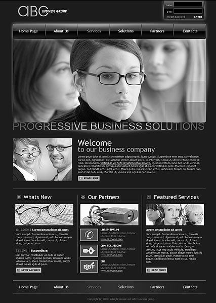 "АБС бизнес" шаблон сайта