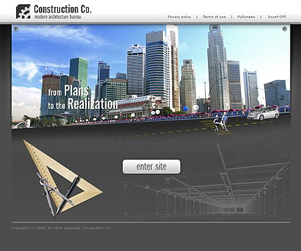 "Строительство" шаблон сайта