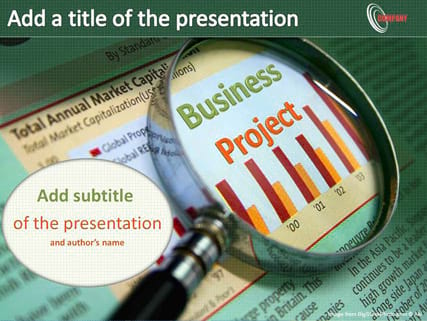 "Бизнес проект" PowerPoint шаблон