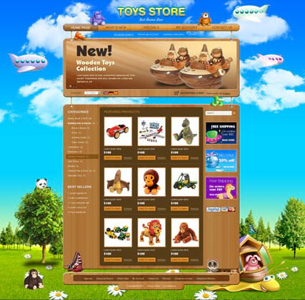 "Магазин игрушек 2.3 версия" шаблон сайта