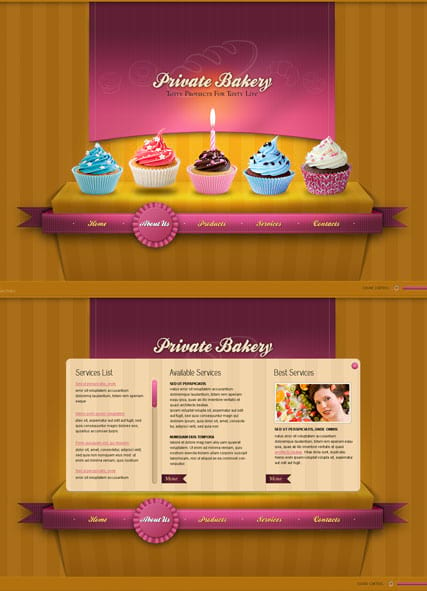 "Пекарня" шаблон сайта HTML5