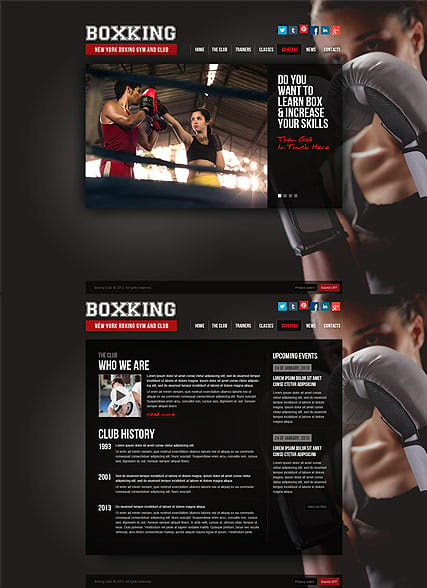 "Бокс" шаблон сайта