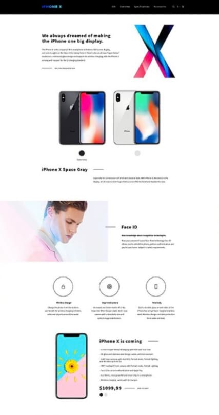 "iShop" шаблон магазина продукции Apple