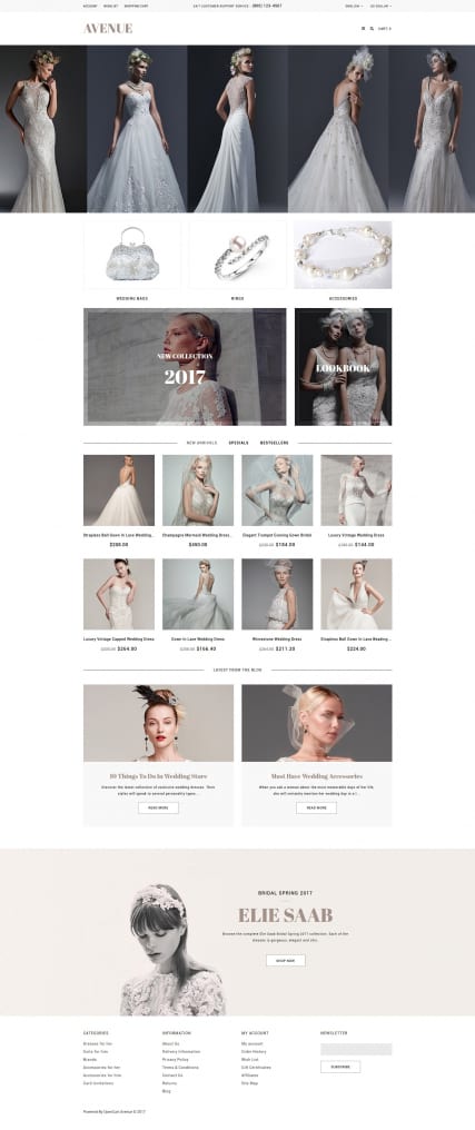 "Мой Wedding салон" шаблон интернет-магазина свадебных платьев