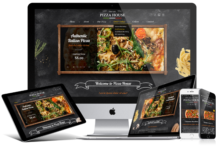 HTML шаблон сайта пицца