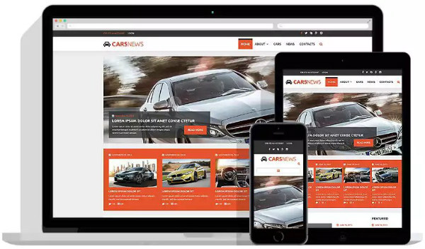 Шаблон автомобильного сайта Joomla